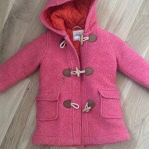 Boden Pink Toggle Kids Coat size 1.5-2yr